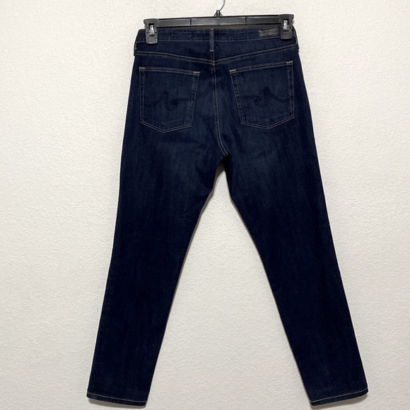 Ag Adriano Goldschmied Women's Dark Wash Prima Cigarette Leg Denim Jeans Size 30 - Picture 6 of 11